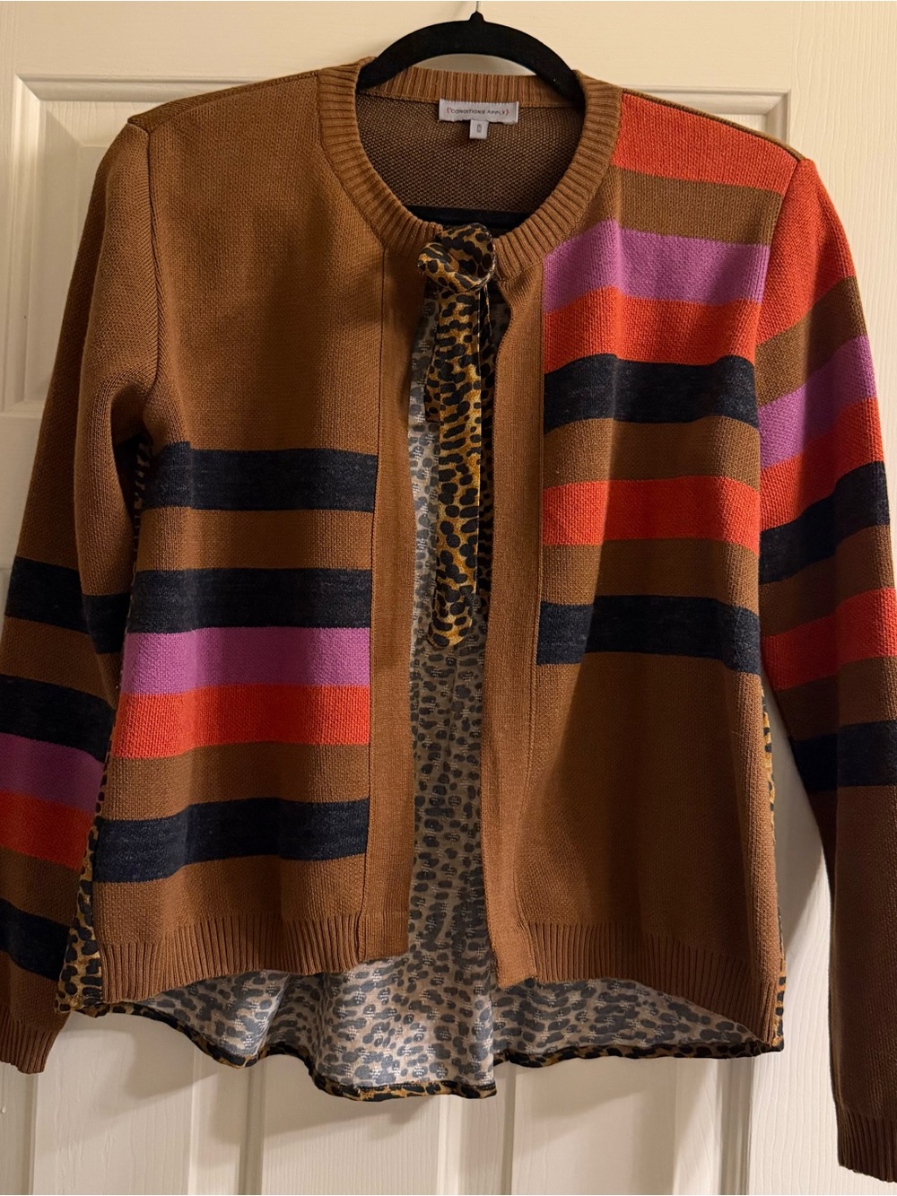 Conditions Apply mixed media sweater/Size M